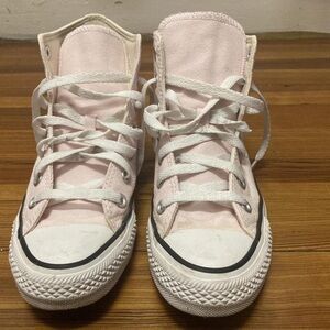 Pink High-Top Sneakers